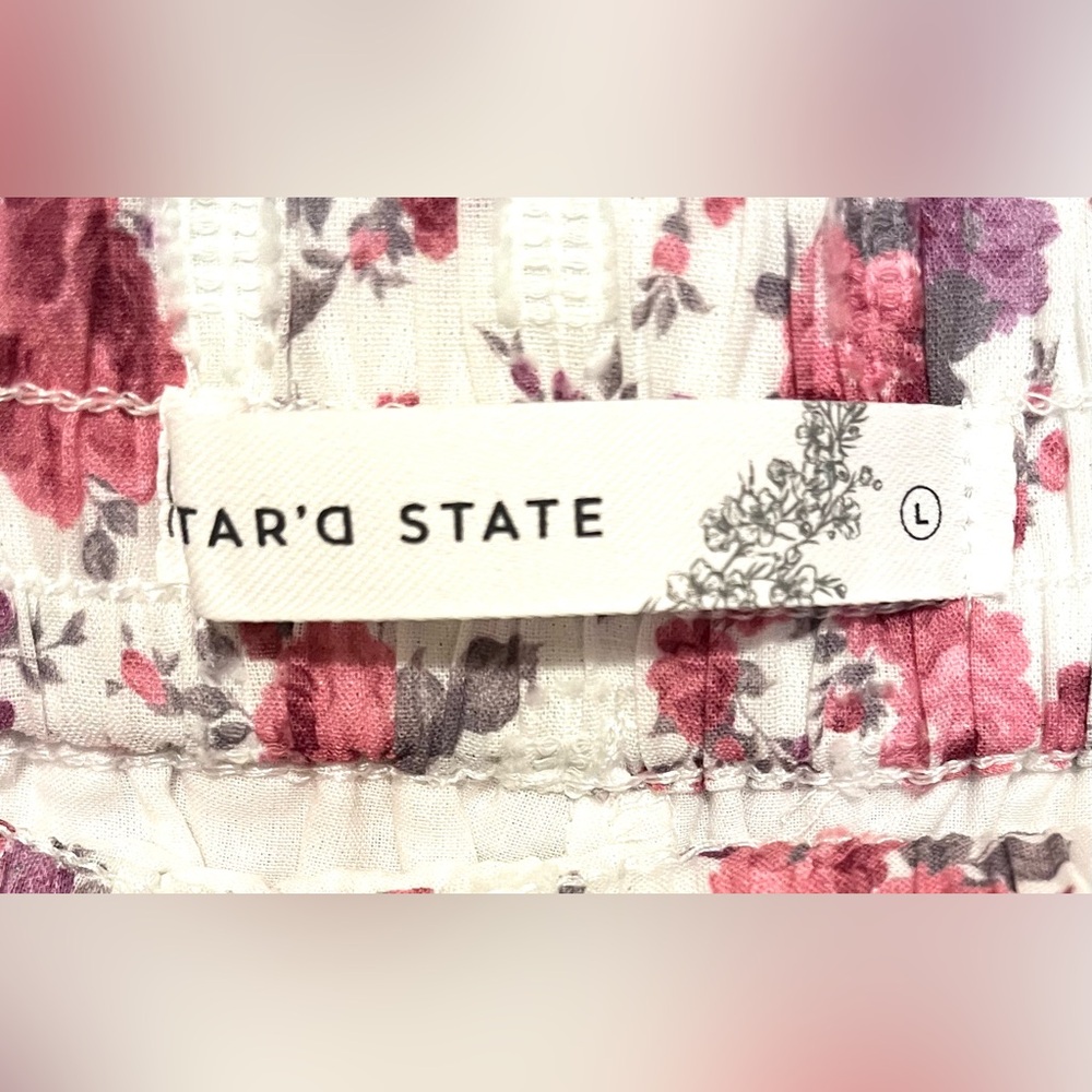 Altar'd State NWT Ruffled Lace Floral Skort Size Large - Picture 8 of 12